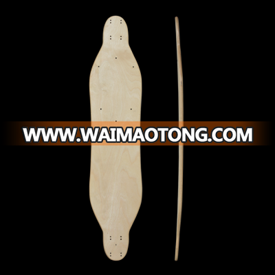 Maxfind Wholesale customized wooden chinese maple blank longboard skateboard deck 38''